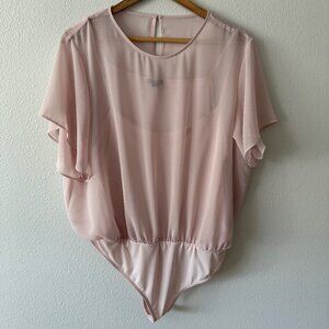 Express Pink Blush Body Suit Size‎ XL